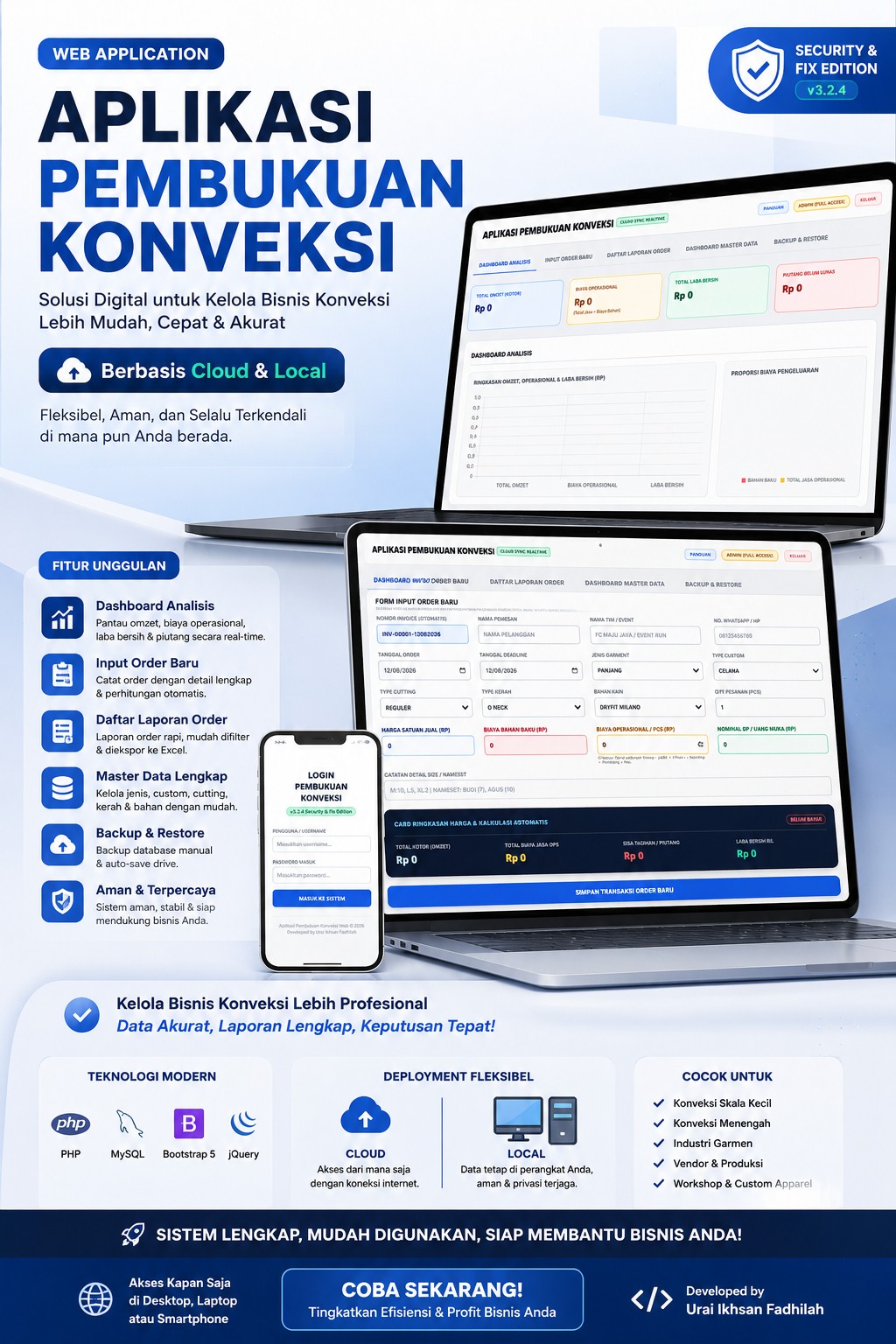Aplikasi Pembukuan Konveksi